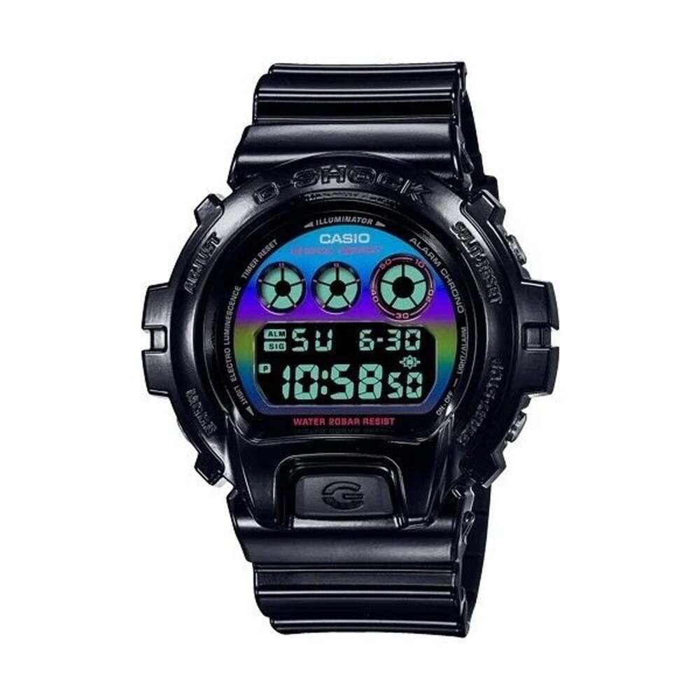 Men’s Watches CASIO G-SHOCK Watches Mod. OVERSIZE - VIRTUAL BLACK RAINBOW SERIE